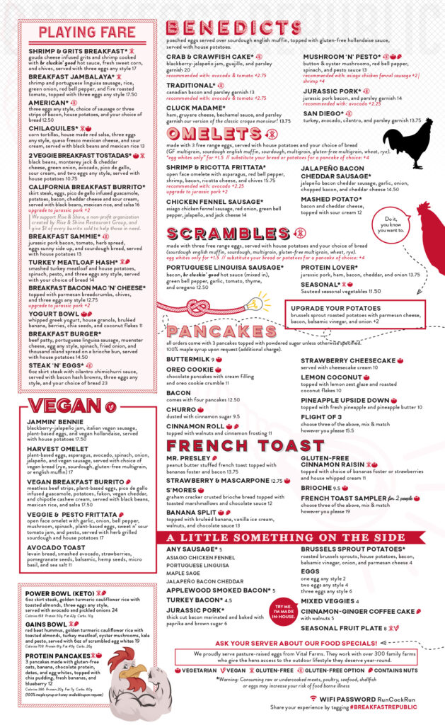 Scripps Ranch Menu – Breakfast Republic